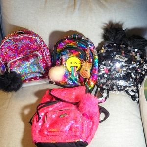 4 Mini sequence bookbags